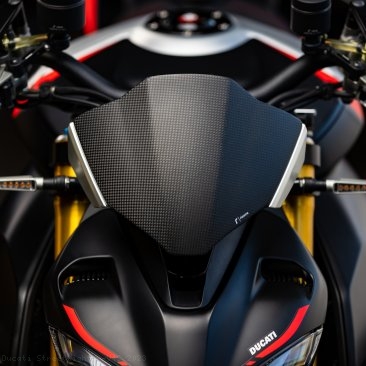 Carbon Fiber Headlight Fairing by Rizoma Ducati